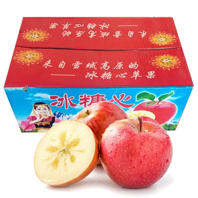 阿克苏冰糖心苹果,脆甜多汁,吃完嘴巴黏黏的