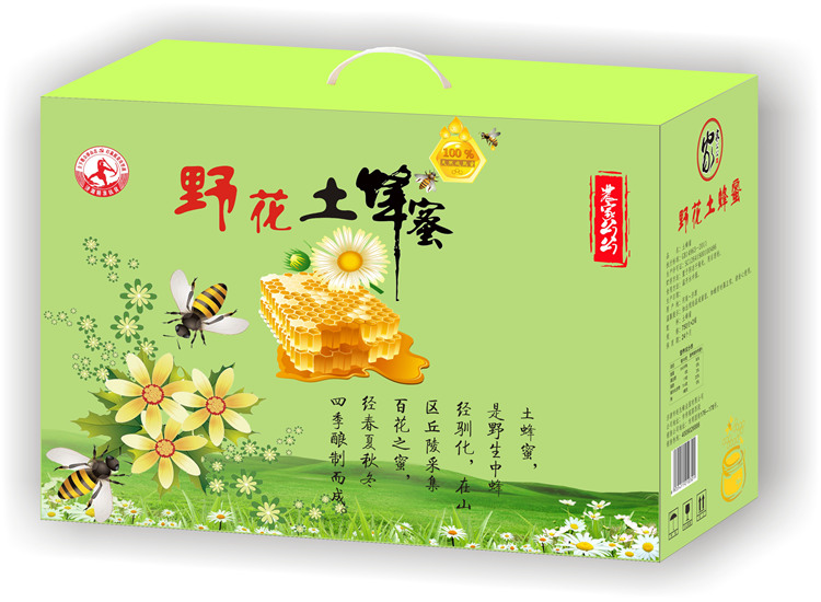 野花土蜂蜜750g*2罐礼盒装，郑州土蜂蜜厂家总代理